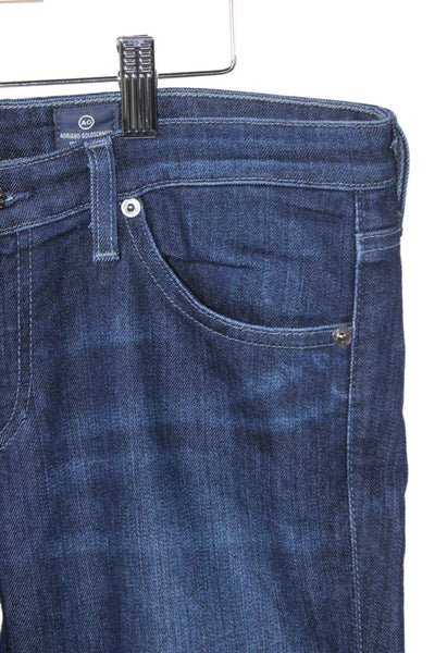 AG Adriano Goldschmied Womens Straight Jeans Blue High Rise 30 Inseam Size 29