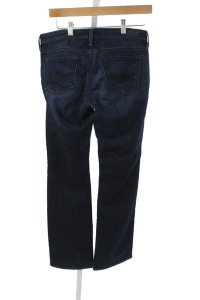 AG Adriano Goldschmied Womens Straight Jeans Blue High Rise 30 Inseam Size 29