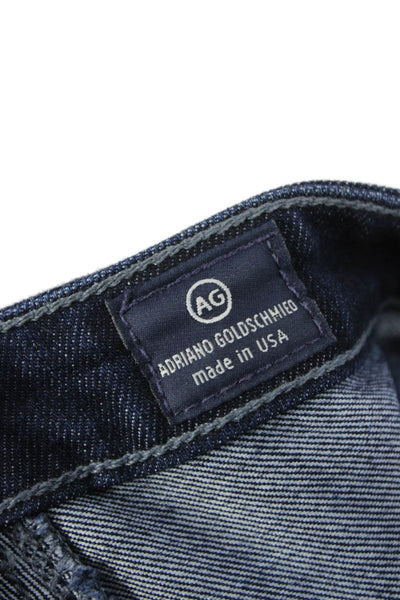 AG Adriano Goldschmied Womens Straight Jeans Blue High Rise 30 Inseam Size 29