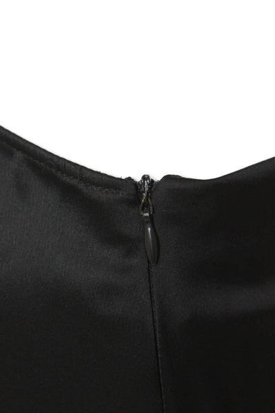 Zara Womens Mini Dress Black V Neck Sleeveless Polyester Size S