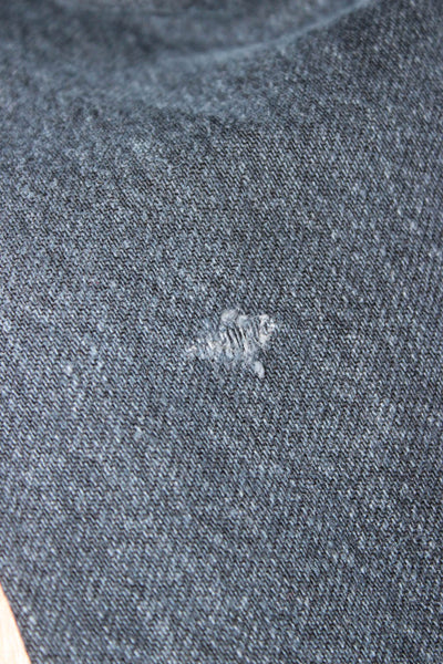 Zara Women Wide Leg Black Mid Rise Button Jeans Size 4