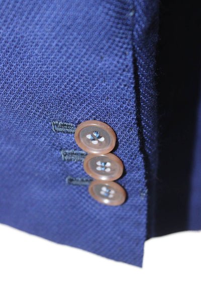 Giusto! Senza Regole Mens Blue Wool Blazer Size 52