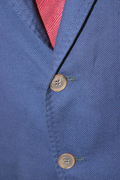 Giusto! Senza Regole Mens Blue Wool Blazer Size 52