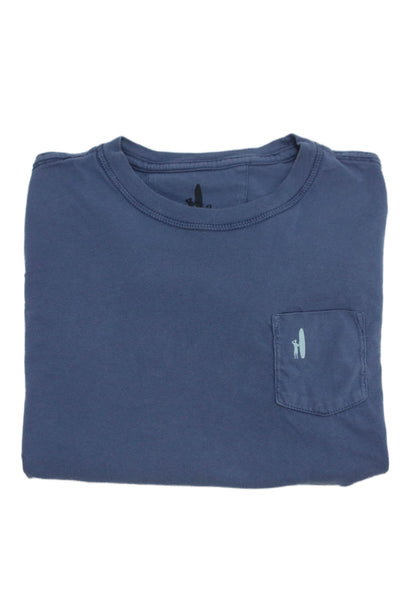 Johnnie-o Childrens Boys Short Sleeves Tee Shirt Blue Cotton Size 10