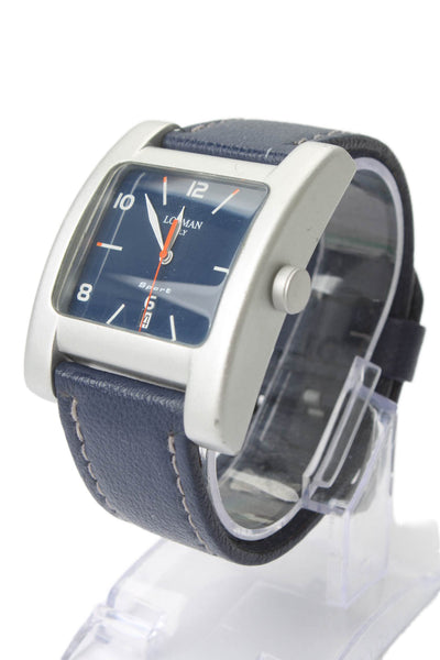 Locman Mens Aluminum Navy Quadrato Sport Ref 429 Quartz Watch 39mm