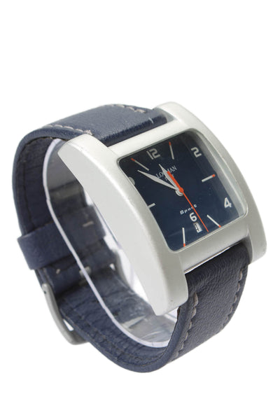 Locman Mens Aluminum Navy Quadrato Sport Ref 429 Quartz Watch 39mm