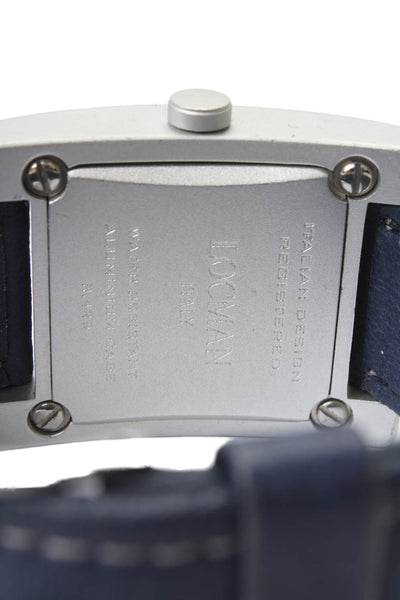 Locman Mens Aluminum Navy Quadrato Sport Ref 429 Quartz Watch 39mm