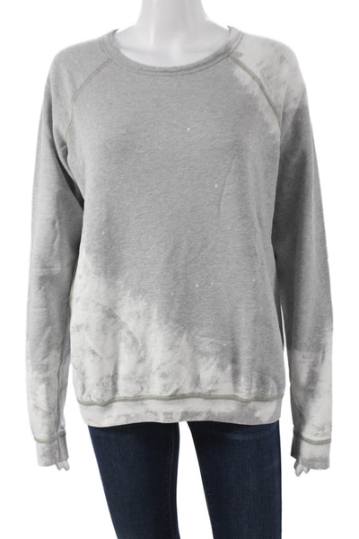 FREE CITY Womens Gray Pullover Sweatshirt Crew Neck Long Sleeve Size M