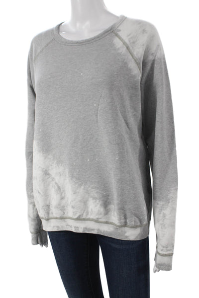 FREE CITY Womens Gray Pullover Sweatshirt Crew Neck Long Sleeve Size M