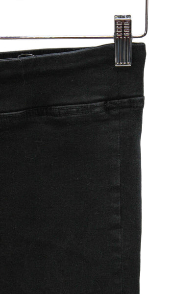 Frame Womens Flared Black Jeans Mid Rise Cotton Blend Size 1