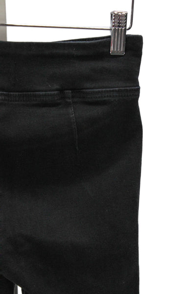 Frame Womens Flared Black Jeans Mid Rise Cotton Blend Size 1