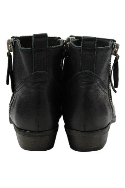 Golden Goose Deluxe Brand Womens Leather Zip Up Ankle Boots Black Size 37.5 7.5