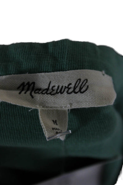 Madewell Womens Basic Green Cotton Crew Neck Short Sleeve T-Shirt Size M