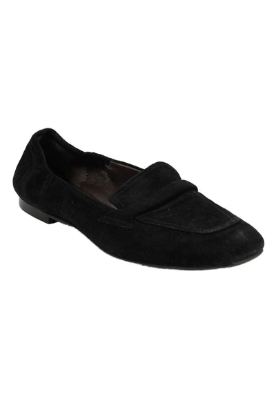 Cordani Womens Suede Square Toe Slide On Loafers Black Size 41 11