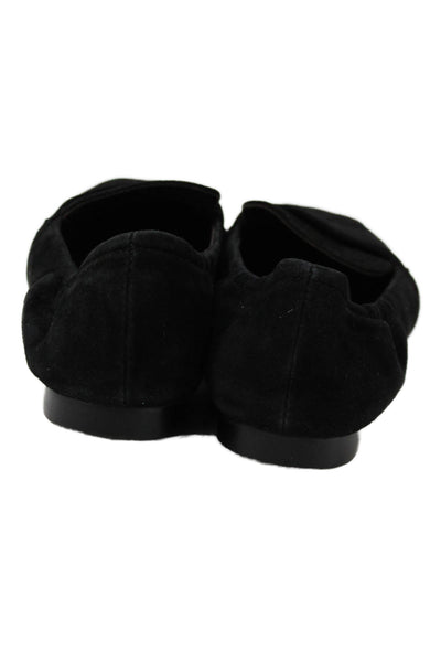 Cordani Womens Suede Square Toe Slide On Loafers Black Size 41 11