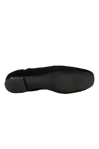 Cordani Womens Suede Square Toe Slide On Loafers Black Size 41 11