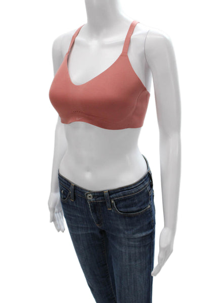 Nike Womens Strappy Back Sports Bra Pink Size Large