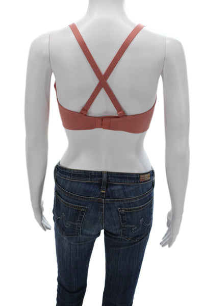 Nike Womens Strappy Back Sports Bra Pink Size Large