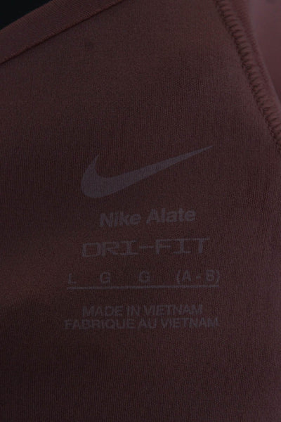Nike Womens Strappy Back Sports Bra Pink Size Large