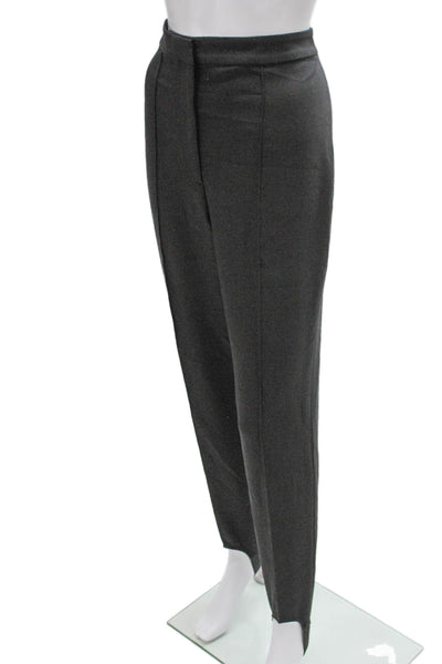Zara Womens Dress Pants Gray Elastane Zip Classic Size L