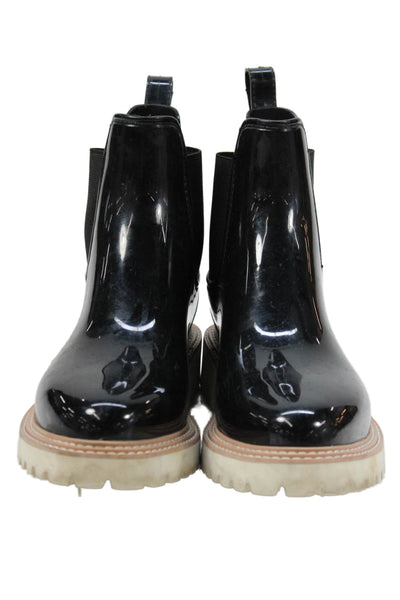 Dolce Vita Womens Pull On Chelsea Rainboots Black Size 8