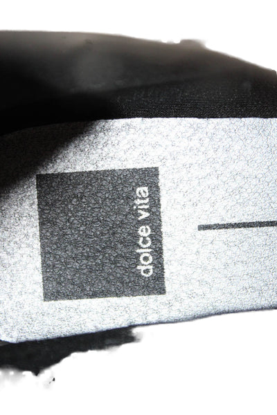 Dolce Vita Womens Pull On Chelsea Rainboots Black Size 8