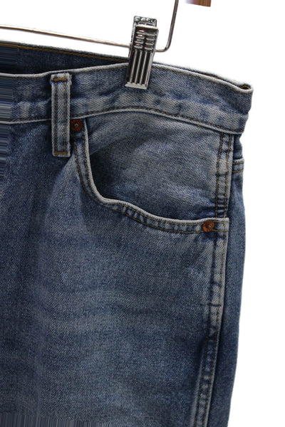 Re/Done Women Straight Jeans Blue High Rise Vintage Size 30