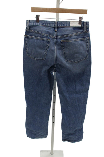 Re/Done Women Straight Jeans Blue High Rise Vintage Size 30