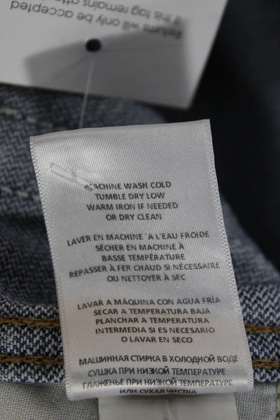 Re/Done Women Straight Jeans Blue High Rise Vintage Size 30