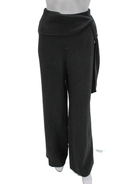 Roland Mouret Women Dress Pants Black Wool Zip Size 10