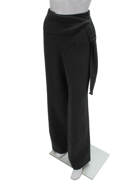 Roland Mouret Women Dress Pants Black Wool Zip Size 10