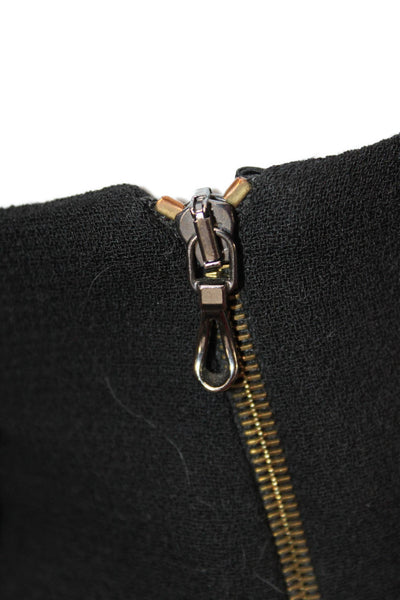 Roland Mouret Women Dress Pants Black Wool Zip Size 10