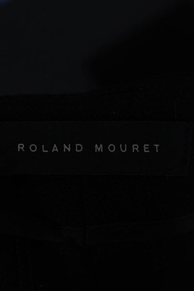 Roland Mouret Women Dress Pants Black Wool Zip Size 10