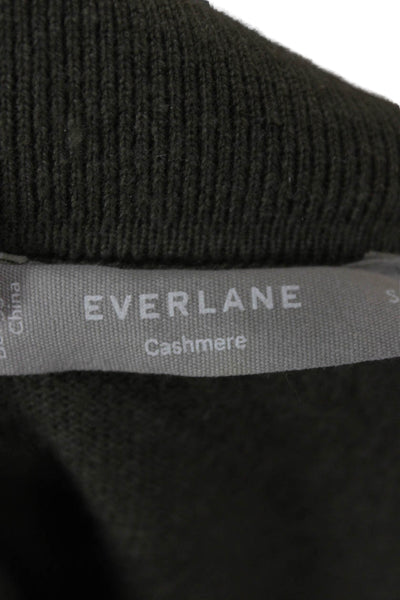 Everlane Womens Collared Cashmere Pullover Sweater Green Size S