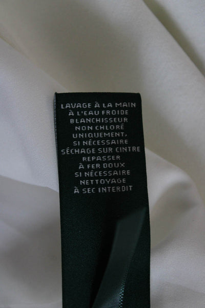 Lauren Ralph Lauren Women Ivory Sheath Dress Sleeveless Round Neck Zip Size 8P