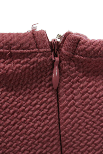 Romeo & Juliet Womens Pink Sleeveless Jumpsuit Herringbone Size L