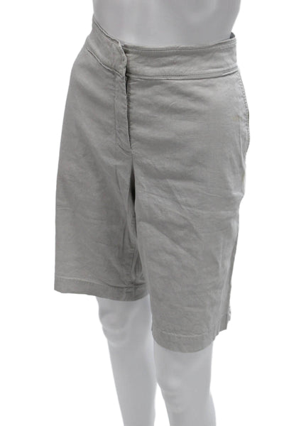 Eileen Fisher Women Bermuda Shorts Gray Size 12