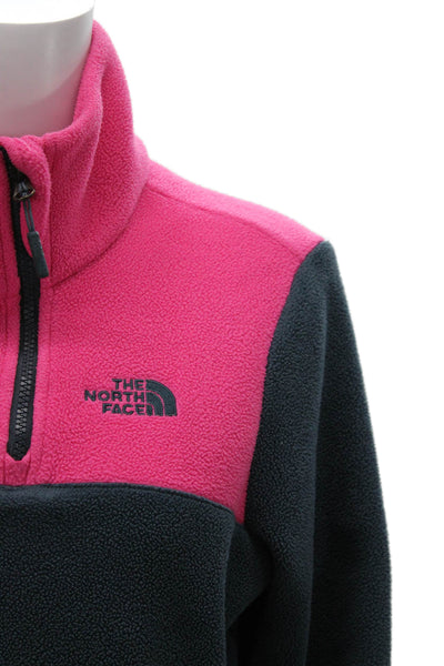 The North Face Womens Basic Jacket Pink Zip Polyester Long Sleeve Size L