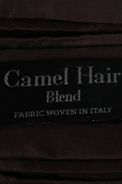 Gianfranco Ruffini Mens Blazer Brown Camel Hair Check Size 46