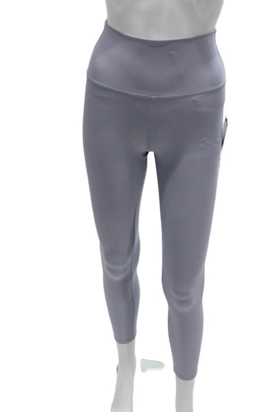 Alo Womens Ankle Leggings Purple Athletic Polyester Elastane Size 2XS