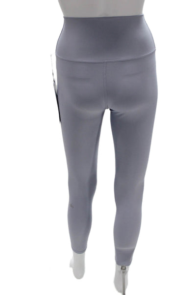 Alo Womens Ankle Leggings Purple Athletic Polyester Elastane Size 2XS