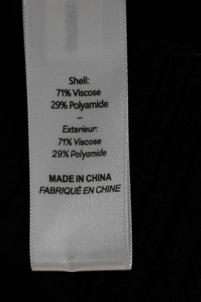 Cinq A Sept Women Black Long Sleeve Round Neck Cardigan Size XS