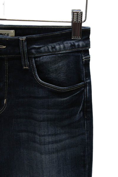 L'Agence Women Blue Cropped Mid Rise Jeans Size 24