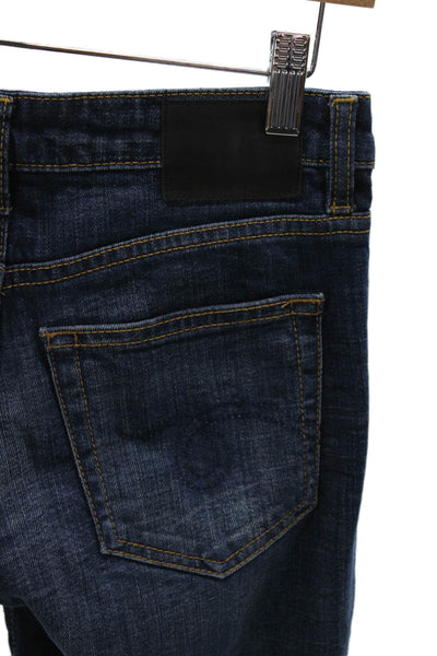 R13 Womens Skinny Jeans Blue Cotton Mid Rise 27in Inseam Size 24