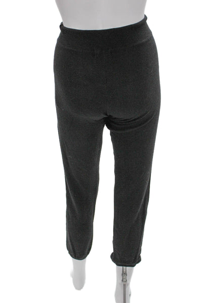Monrow Womens Gray Rayon Blend Jogger Pants Drawstring Size S