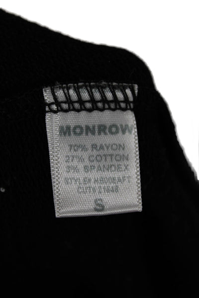 Monrow Womens Gray Rayon Blend Jogger Pants Drawstring Size S