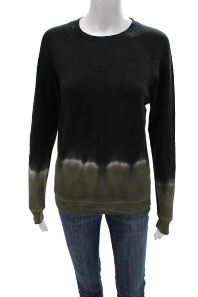 Electric & Rose Women Pullover Black Tie Dye Size XS