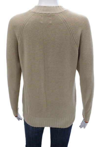 WISPR Womens Beige Camo Mock Neck Pullover Long Sleeve Size XS