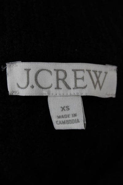 J Crew Women Cardigan Green Acrylic Collared Long Sleeve Size XS