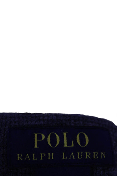 Polo Ralph Lauren Mens Long Sleeve Striped Crew Neck T-Shirt Gray Size 2XL